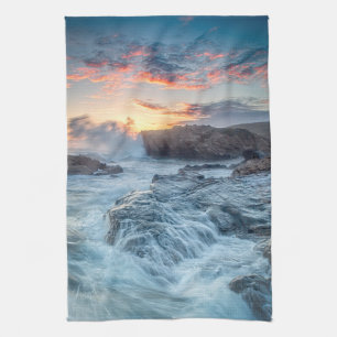 Coastline Carmel California Kitchen Towel