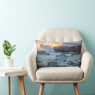 Coastline Carmel California Lumbar Pillow