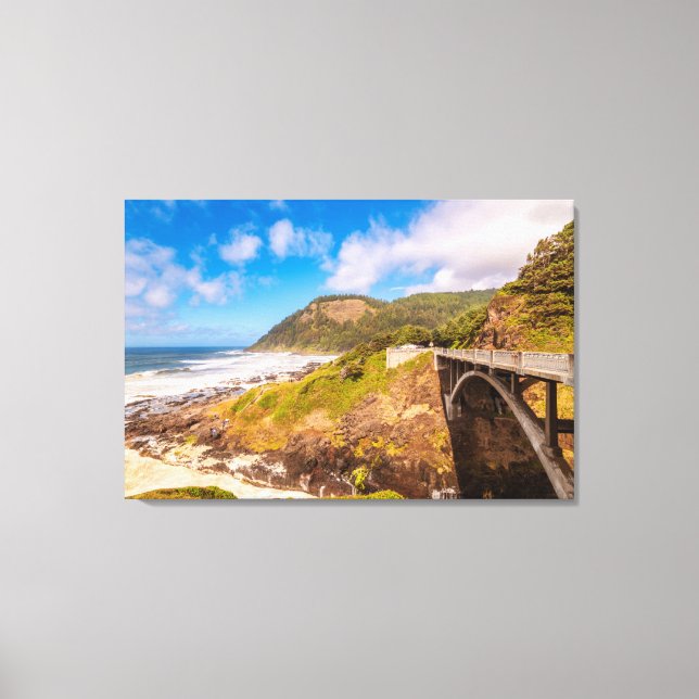 Coastline | Cook's Chasm, Yachats, Oregon Canvas Print (Front)