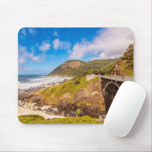 Coastline Cook's Chasm, Yachats, Oregon Mouse Pad