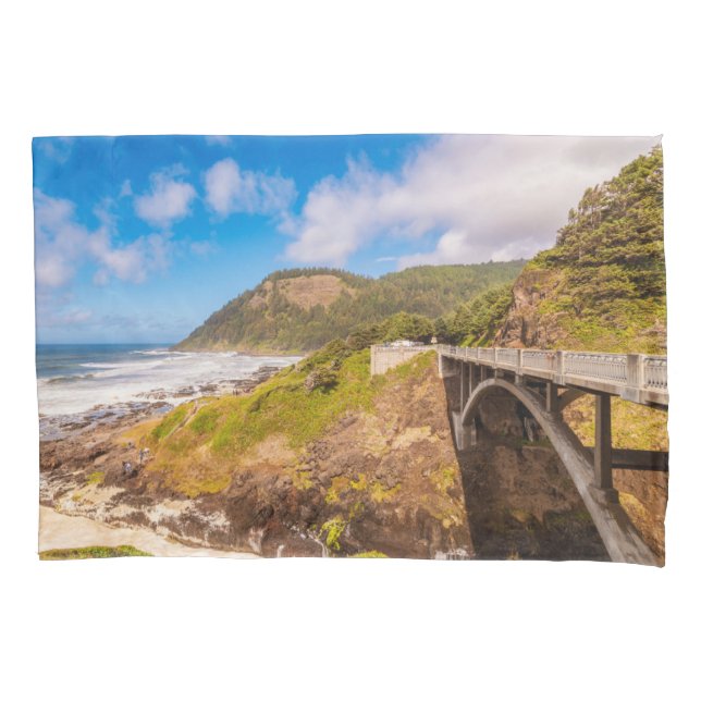 Coastline | Cook's Chasm, Yachats, Oregon Pillowcase (Front)