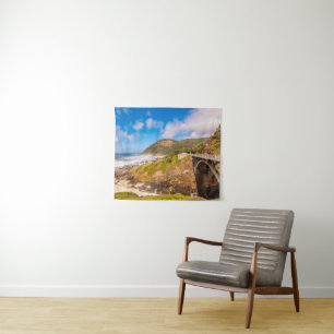 Coastline   Cook's Chasm, Yachats, Oregon Tapestry