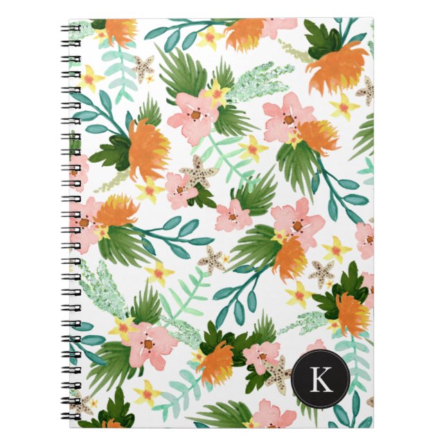 Coastline Floral Notebook (Front)