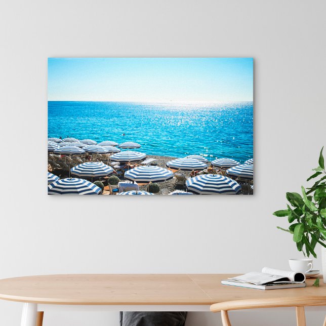 Coastline | French Riviera, Nice France Canvas Print (Creator Uploaded)