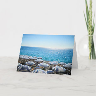 Coastline French Riviera, Nice France Card