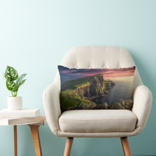 Coastline Isle of Skye, Scotland Lumbar Pillow