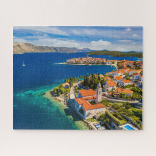 Coastline   Korcula Town, Korcula Island, Croatia Jigsaw Puzzle