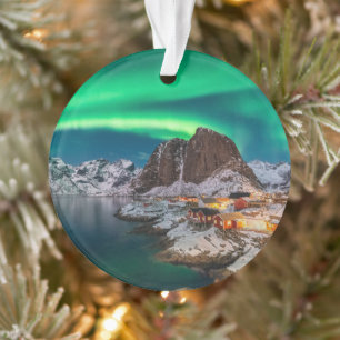 Coastline   Lofoten Islands, Hamnoy, Norway Ornament