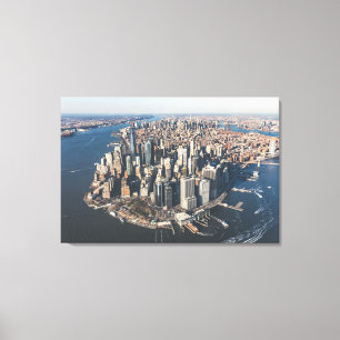 Coastline   Manhattan, New York City Canvas Print