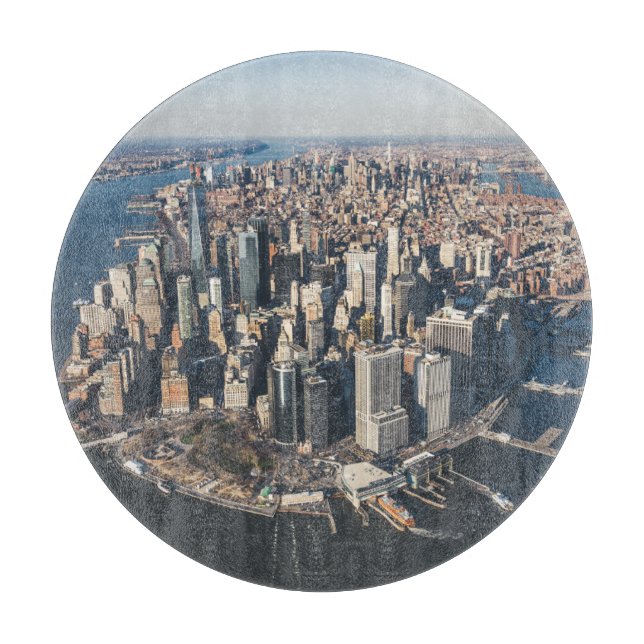 Coastline | Manhattan, New York City Cutting Board (Front)