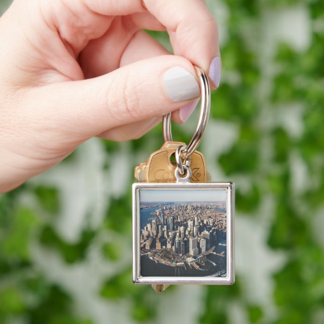 Coastline | Manhattan, New York City Keychain (Hand)