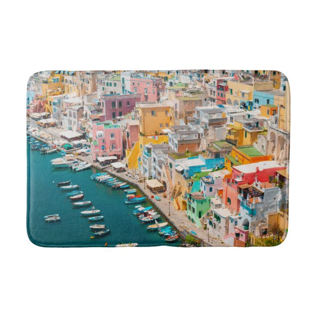 Coastline | Naples Italy Bath Mat (Front)