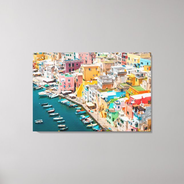 Coastline | Naples Italy Canvas Print (Front)