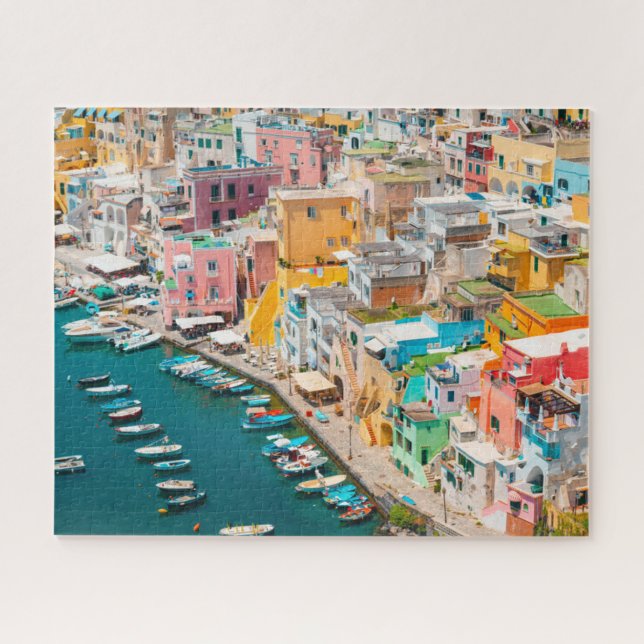 Coastline | Naples Italy Jigsaw Puzzle (Horizontal)