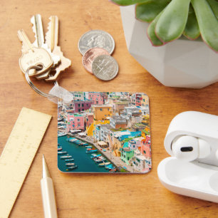 Coastline   Naples Italy Keychain