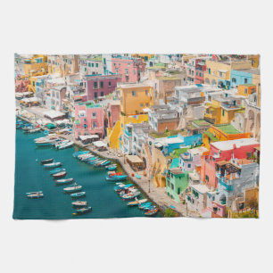 Coastline   Naples Italy Kitchen Towel