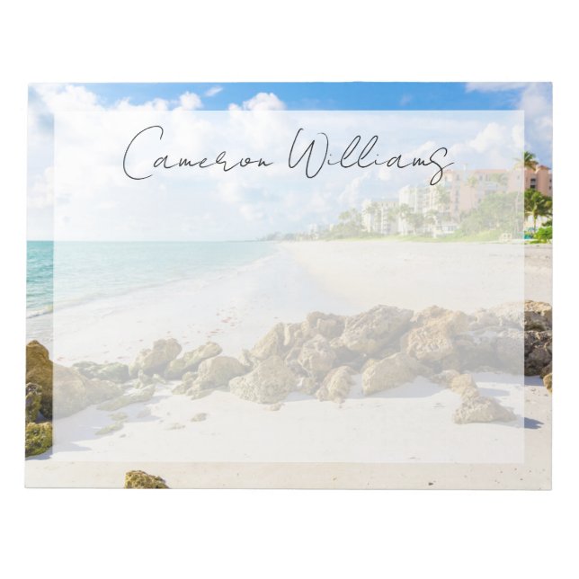 Coastline | Naples Pier, Southwest Florida Notepad (Front)