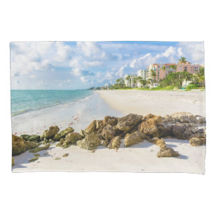 Coastline   Naples Pier, Southwest Florida Pillowcase