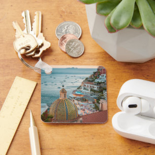 Coastline Positano, Amalfi Coast, Italy Keychain