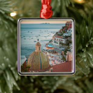 Coastline Positano, Amalfi Coast, Italy Metal Ornament