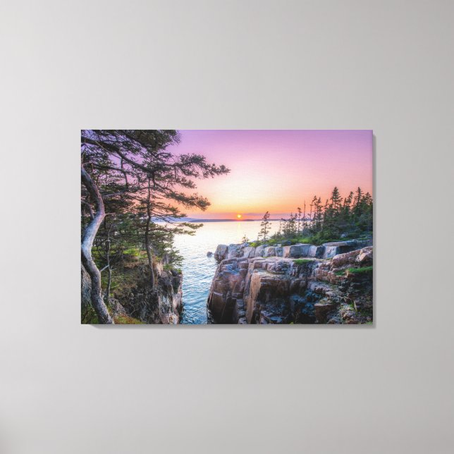 Coastline | Ravens Nest Acadia National Park Maine Canvas Print (Front)