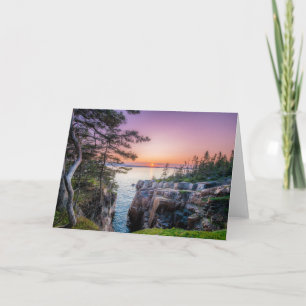 Coastline   Ravens Nest Acadia National Park Maine Card