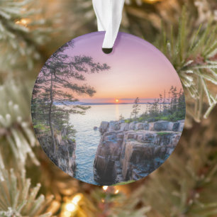 Coastline   Ravens Nest Acadia National Park Maine Ornament