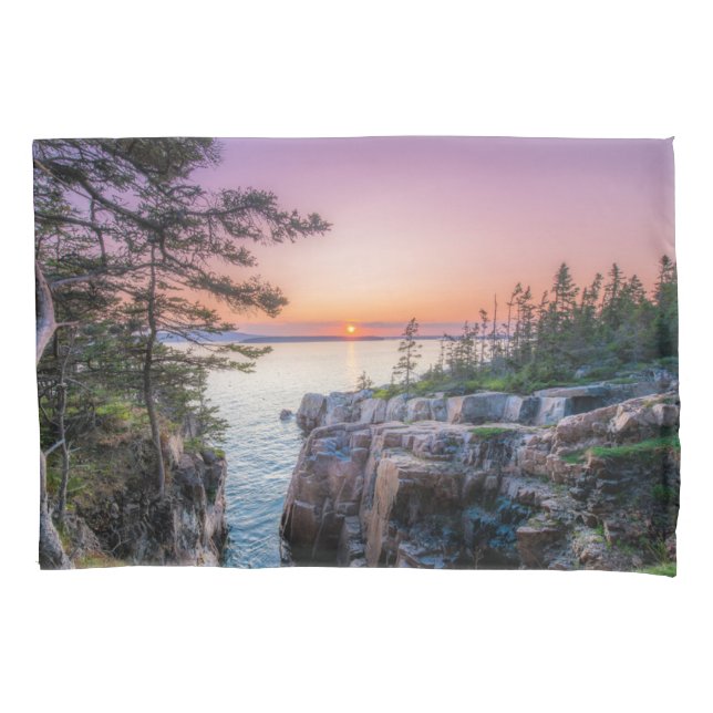 Coastline | Ravens Nest Acadia National Park Maine Pillowcase (Front)