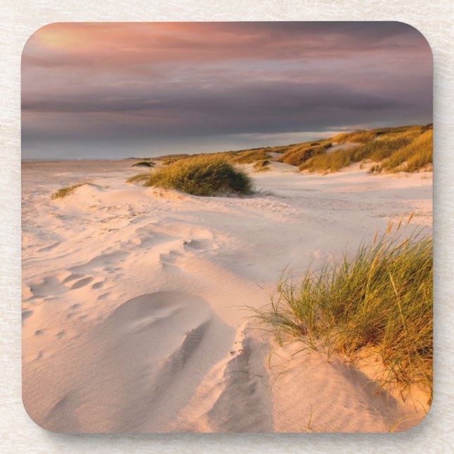 Coastline | Saltum Beach, Denmark Coaster (Front)