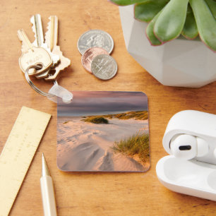 Coastline   Saltum Beach, Denmark Keychain