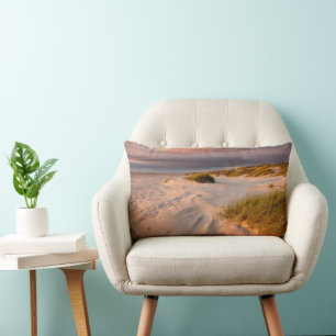 Coastline Saltum Beach, Denmark Lumbar Pillow