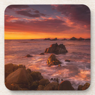 Coastline Sunset Pacific Grove Carmel California Coaster