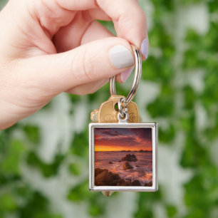 Coastline   Sunset Pacific Grove Carmel California Keychain