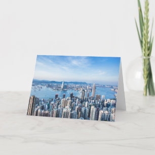 Coastline   Tsim Sha Tsu, Hong Kong Island, Asia Card