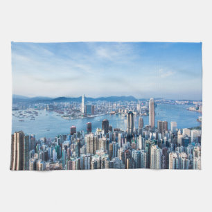 Coastline Tsim Sha Tsu, Hong Kong Island, Asia Kitchen Towel