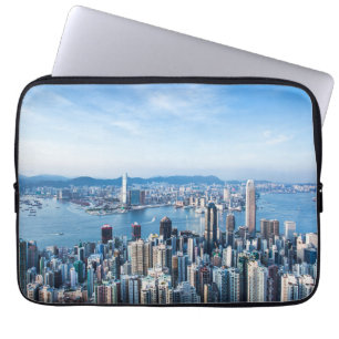 Coastline   Tsim Sha Tsu, Hong Kong Island, Asia Laptop Sleeve