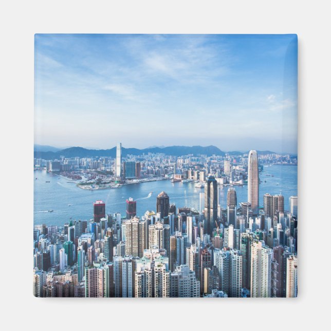 Coastline | Tsim Sha Tsu, Hong Kong Island, Asia Magnet (Front)