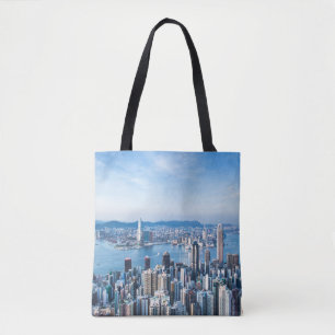 Coastline Tsim Sha Tsu, Hong Kong Island, Asia Tote Bag