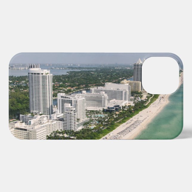 Coastline | Urban Beach, Miami, Florida iPhone Case (Back Horizontal)