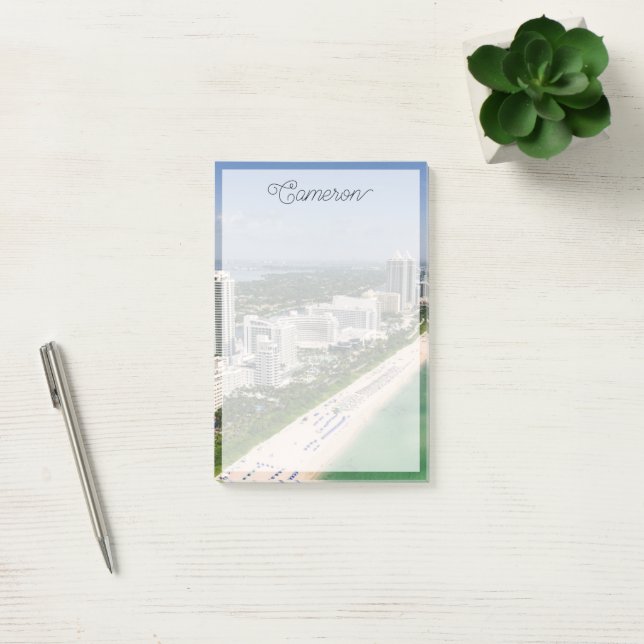 Coastline | Urban Beach, Miami, Florida Post-it Notes (Office)
