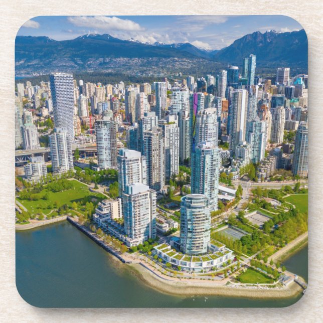 Coastline | Vancouver, British Columbia, Canada Coaster (Front)