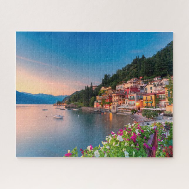 Coastline | Varenna, Lombardy, Italy Jigsaw Puzzle (Horizontal)