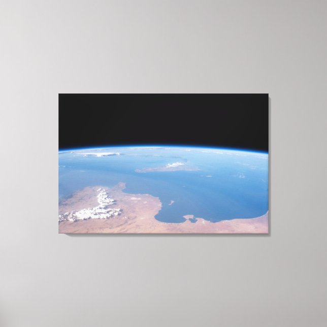 Coasts Of Tunisia And Libya And Island Of Sicily Canvas Print (Front)