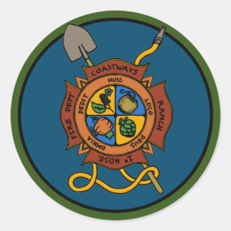 Coastways Ranch 1" Hose Fire Dept Sticker