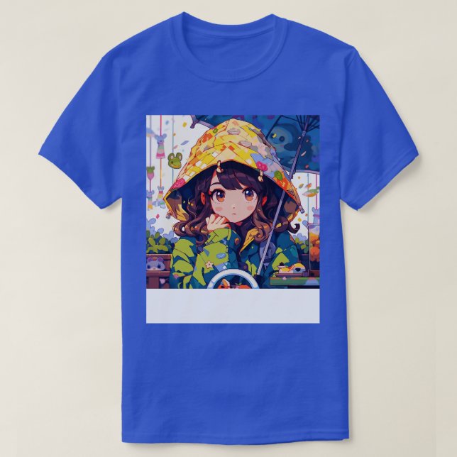 coat and rain girl T-Shirt (Design Front)
