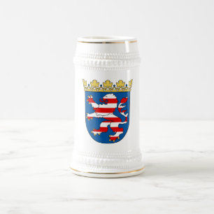 Coat arms Hesse Official Heraldry Symbol Germany Beer Stein