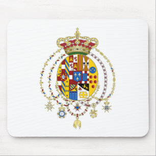 Coat  Arms Kingdom of Two Sicilies Official Italy Mouse Pad