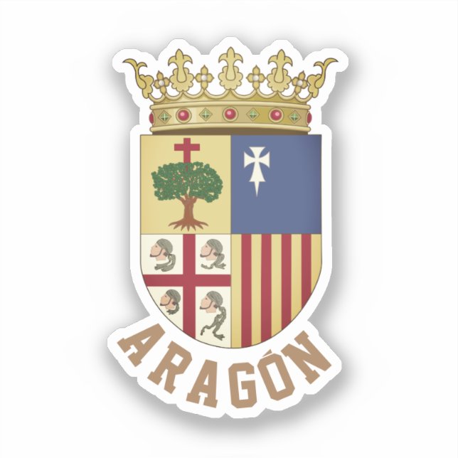 Coat of Arm of Aragón (autonomous community) Spain (Front)