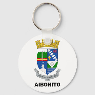 Coat of Arms - Aibonito, Puerto Rico Keychain