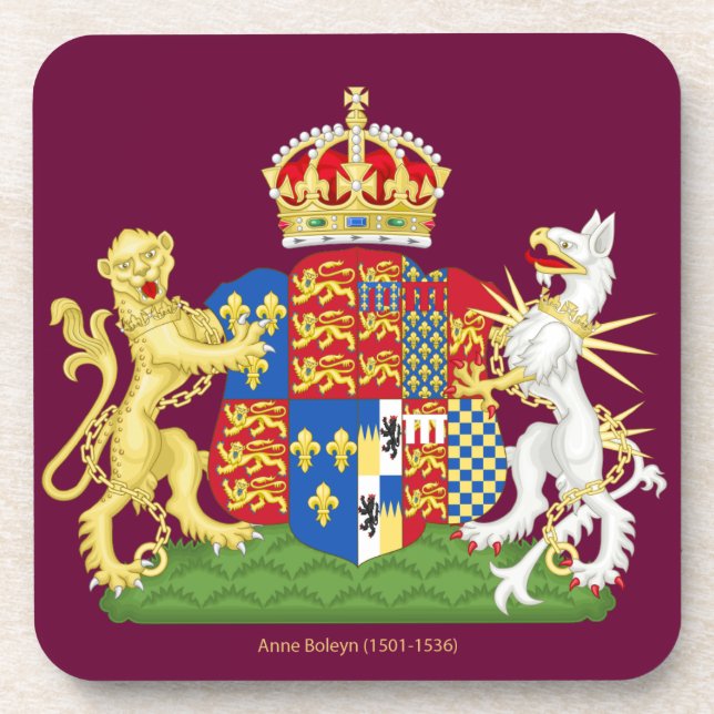 Coat of Arms Anne Boleyn Coaster (Front)